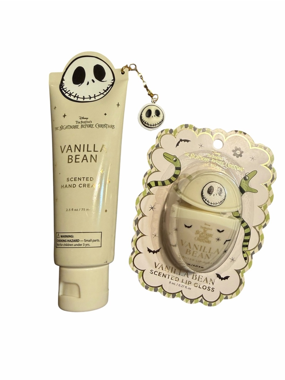 The Nightmare Before Christmas Vanilla Bean Scented Hand Cream & Lip Gloss Set
